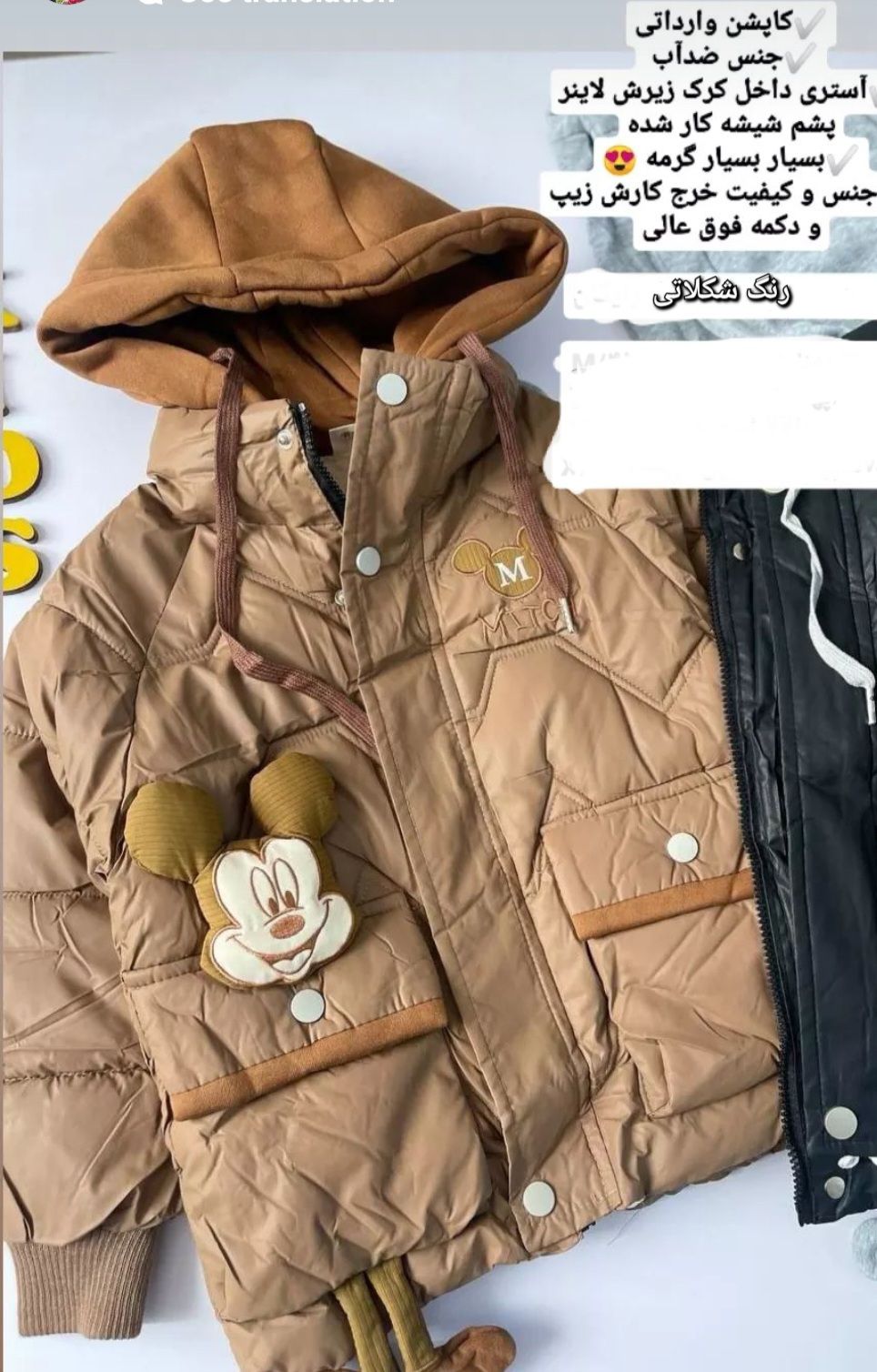 کاپشن داخل خز وارداتی